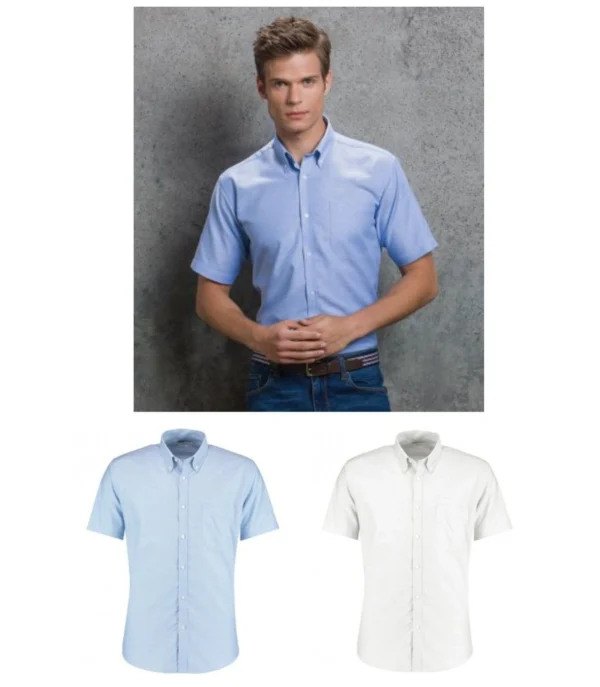 KK183 Kustom Kit KK183 Slim Fit Short Sleeve Oxford Shirt